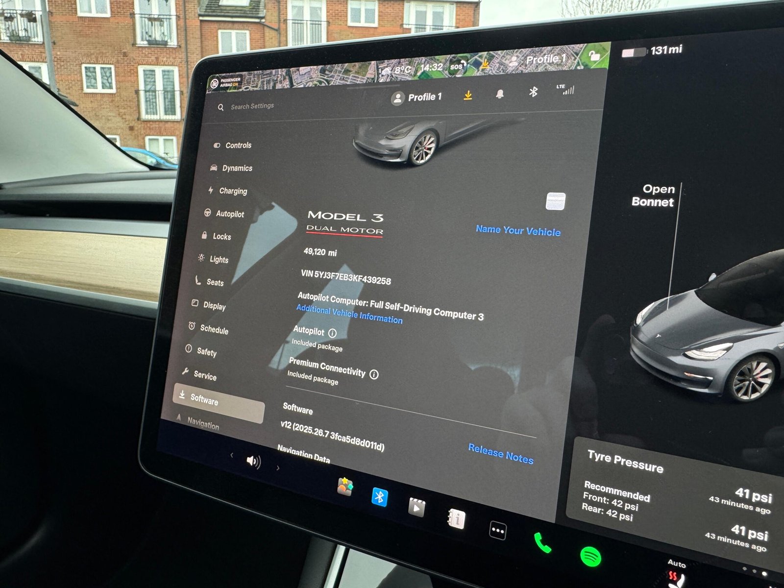 Tesla Model 3 – (Dual Motor) Performance  4WDE (Performance Upgrade) (449 bhp)
